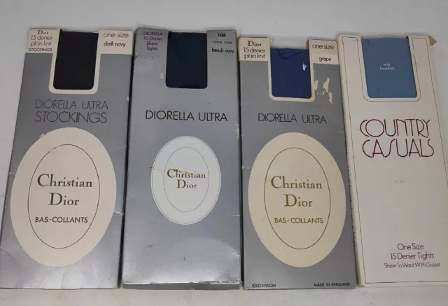 Collant Vintage Christian Dior Diorella Ultra Plus Country Casuals