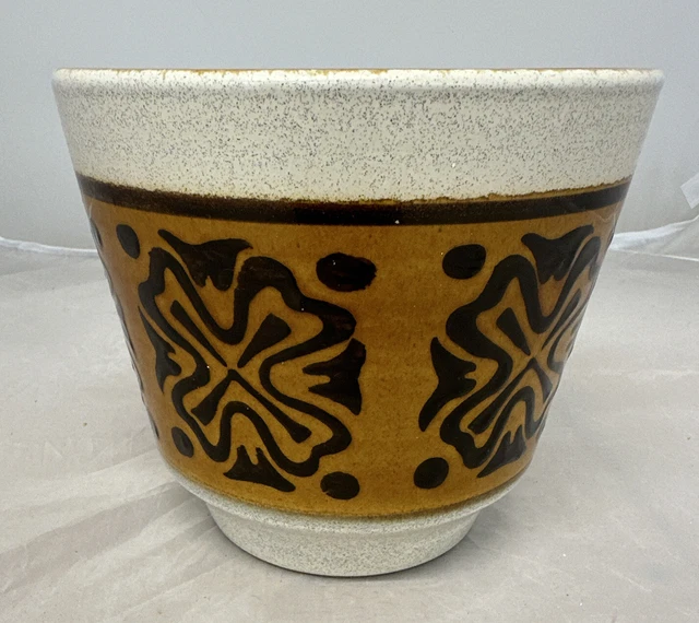 West German Pottery Planter.  Pot Holder. Fat Lava Era. Retro