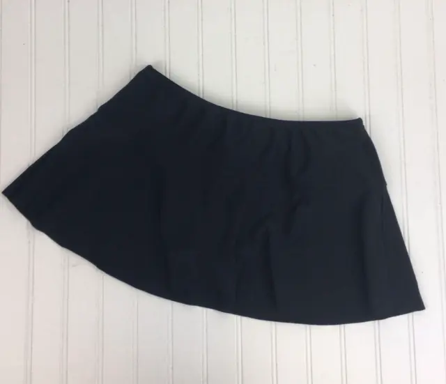 Maidenform Black Swim Skirt Skort Size Small NEW Skirted Bikini Bottom Swimwear