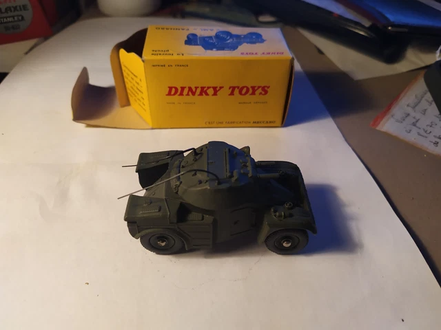 DINKY TOYS 1:43 ENGIN BLINDE DE RECONNAISSANCE PANHARD N° 80A - BOITE Box