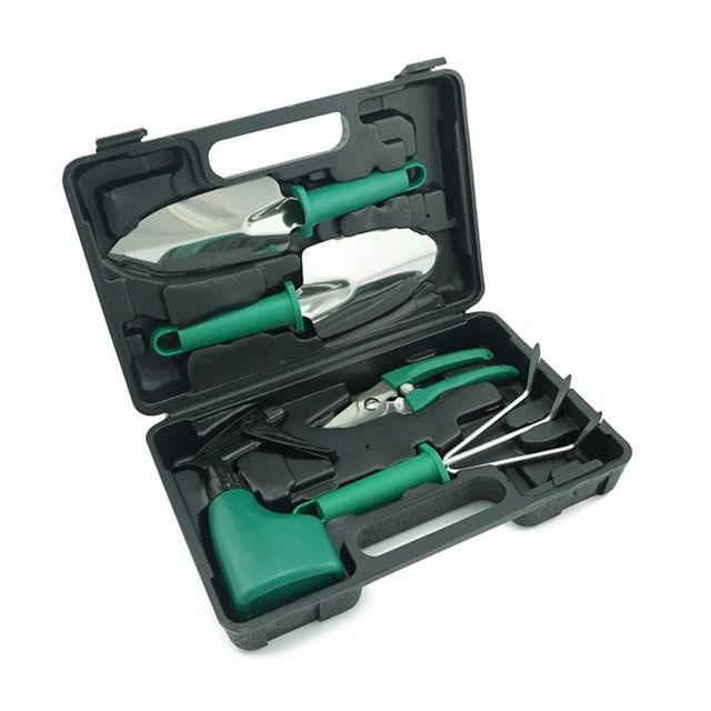Stainless Steel Five Piece Garden Tool Rubber Box Five Piece Set