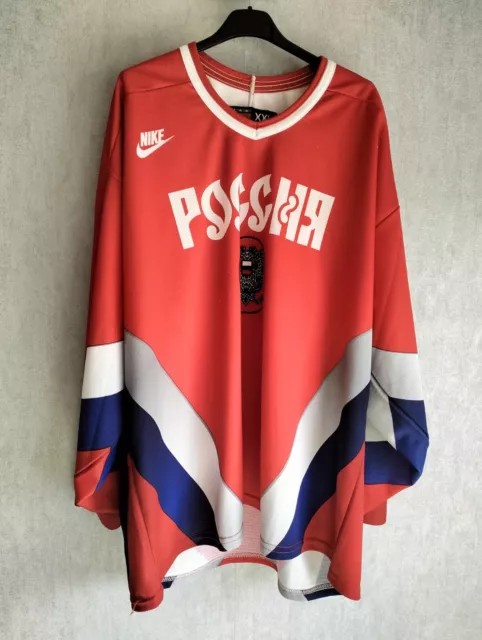 maillot hockey sur glace Nike URSS Russie Xxl Vintage Rétro Authentique Original