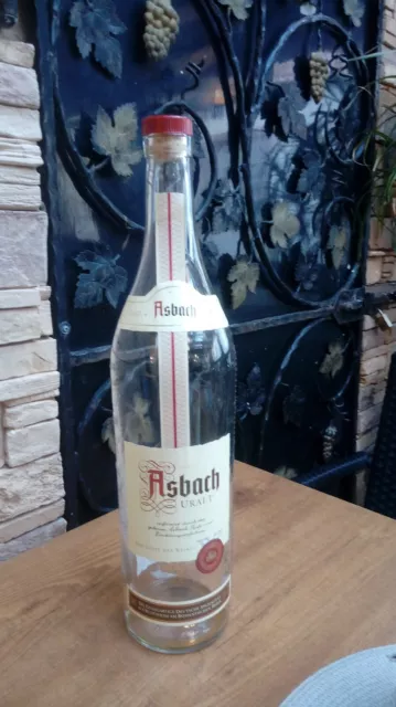 Original  Asbach Uralt Flasche 3 Liter leer mit Karton und Korken
