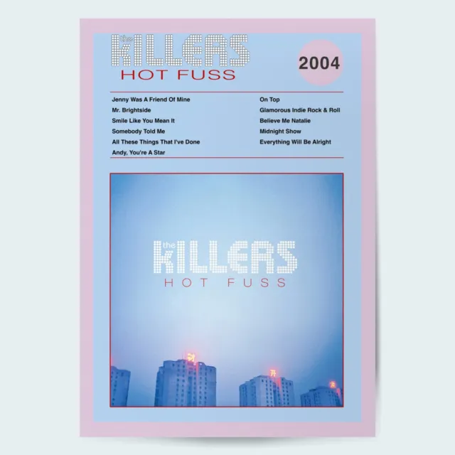 The Killers Hot Fuss Fine Art Album Poster