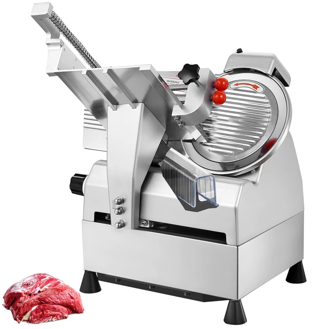 VEVOR COMMERCIAL AUTOMATIC 10" Meat Slicer 550W Electric Deli Meat