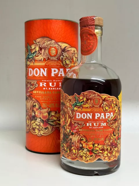 Don Papa Sevillana Cask Finish incl Tube. Zustand 1x geöffnet