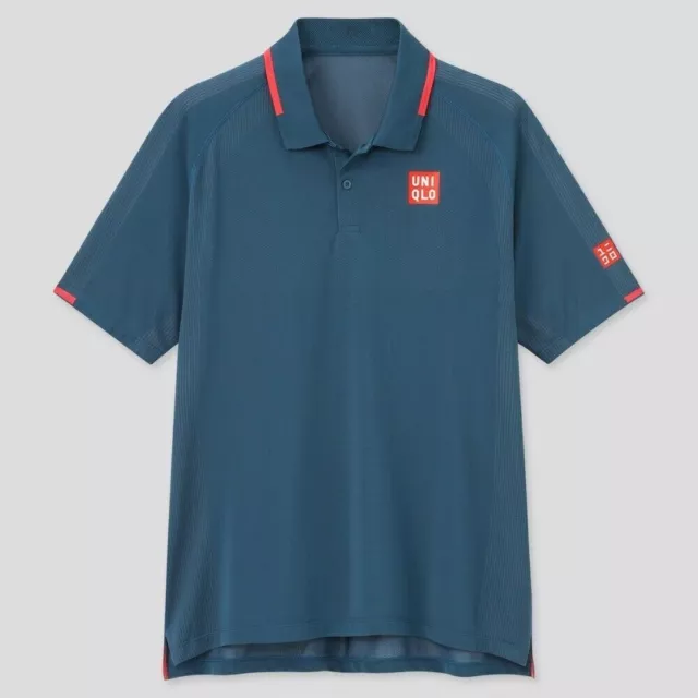 Uniqlo Roger Federer RF 2021 Geneva Open Men's Tennis Polo Shirt Size New XXL