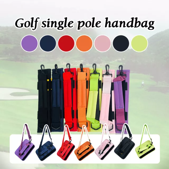 Golf Club Carrier Sleeve Driving Range Bag Portable Travel Adjustable Bags Strap