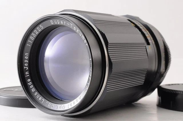 Autocollant Mint 】 Pentax Super Takumar 135mm F/3.5 Téléphoto Mf Verre Pour M42