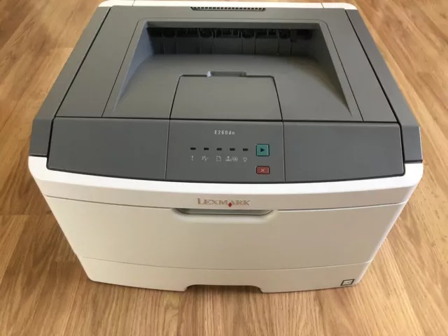 LEXMARK E260dn Network Ready Monochrome Laser Printer w/ Toner *TESTED & WORKS*