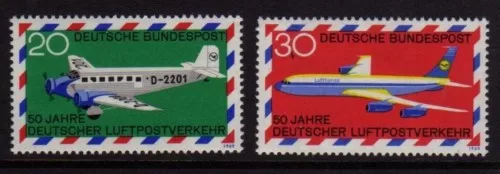 W Deutschland 1969 Luftpostdienst SG 1482 - 1483 POSTFRISCH