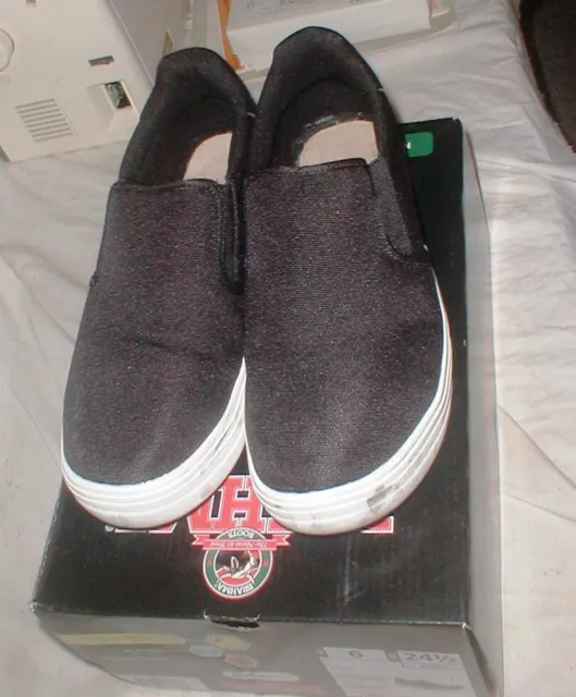 Brahma Nathan Men's Steel Toe Oil / Slip Resistant Work Shoes Black Sz 6 in Box
