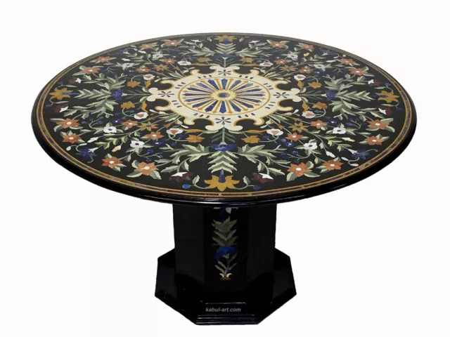 122 cm Marmor Pietra Dura Esstisch Tisch Florentiner Mosaik Marble Inlay table