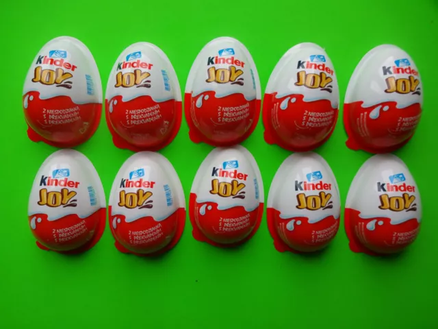 Material de artesanía / 10 x huevos Joy para niños / mitades vacías / manchas con motivo