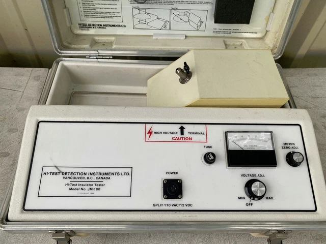 HI-TEST DETECTION INSTRUMENTS JM-100 High Voltage Insulation Tester HD ...