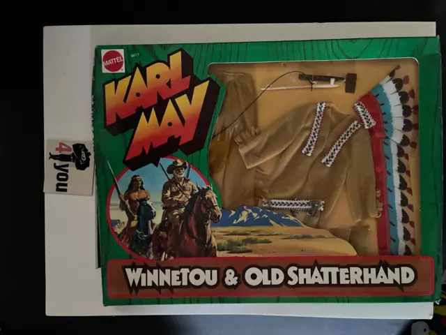 1975 Mib Moc Misb Nib Big Jim Mattel Indian Chief # 9413 Shatterhand Winnetou