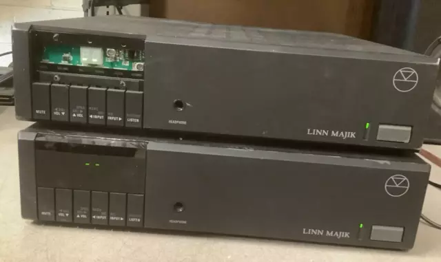 lot of 2 Linn Majik - Hi Fi  Integrated Stereo Amplifier for parts