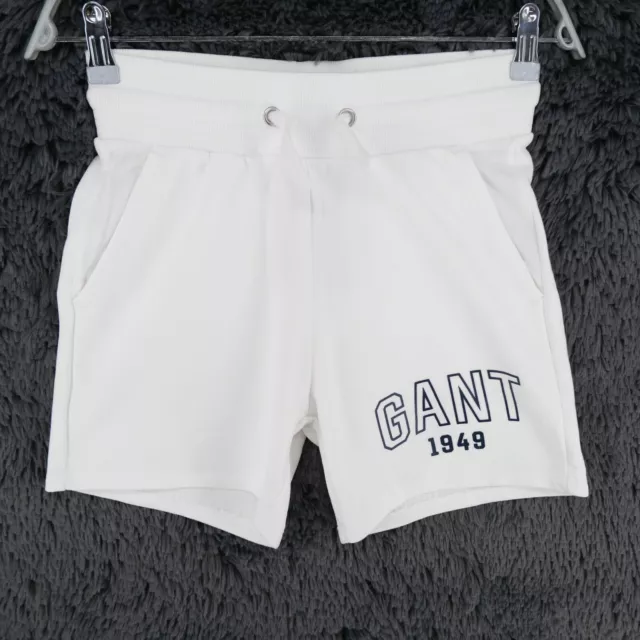 GANT Bianco Sudare Pantaloncini Taglia 170 CM 15 Anni