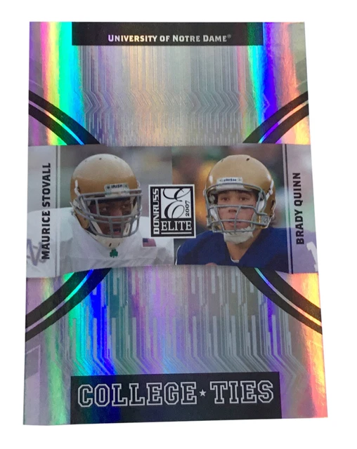 2007 Donruss Elite - College Ties Black #CT-5 Maurice Stovall / Brady Quinn 200