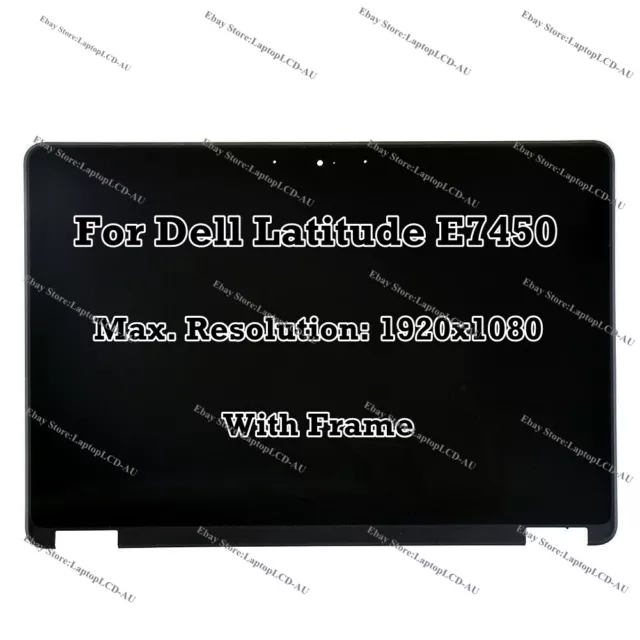 14" Dell Latitude E7450 Full-HD LCD LED Display Touch Screen Digitizer Assembly