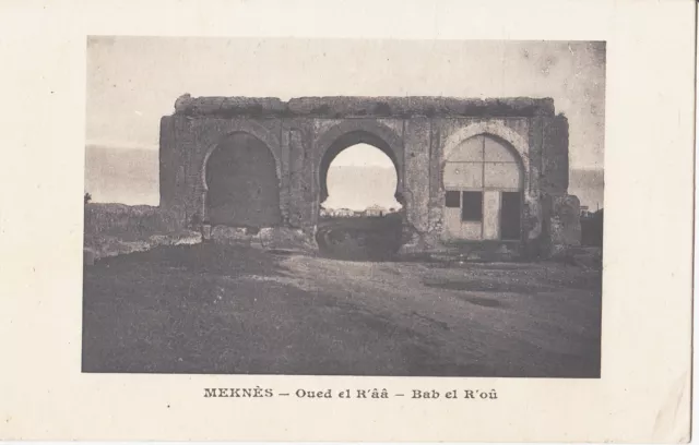 CPA MAROC MEKNES Oued el R'ââ-Bab el R'oû 1915