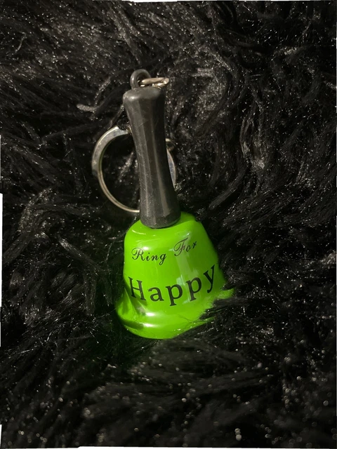 Green Novelty Hand Bell-Ring for Happy