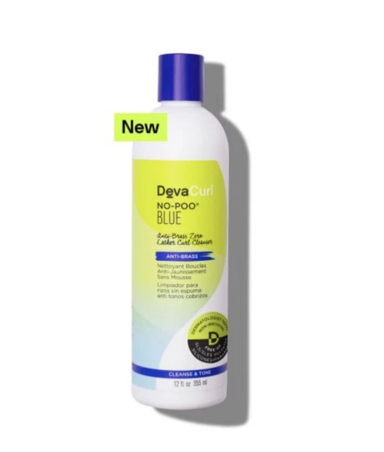 DevaCurl No Poo Blue Shampoo 12oz-NEW  Full Size Deva Curl