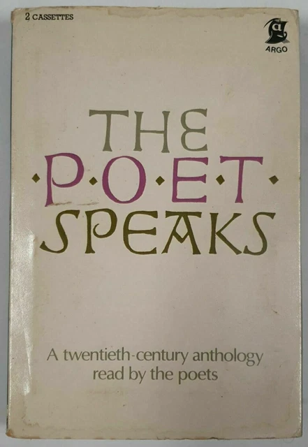 The Poet Speaks - 20th Century Anthology Read By The Poets- Double Cassette. Sw8