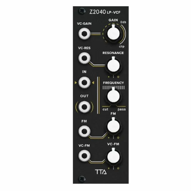 TipTop Audio Z2040 LP-VCF 24 db 4-poliges Low Pass Analog VCF Modul (schwarz)
