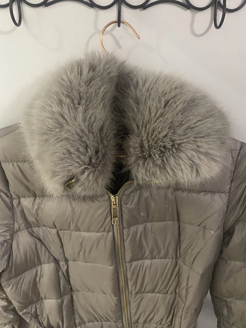 Junnie faux fur collar quilted jacket hot sale