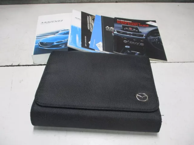 Mazda 3 Mk3 Owners Manual Handbook Media Valet 8DB9EE13K Hatchback 2015 ST40