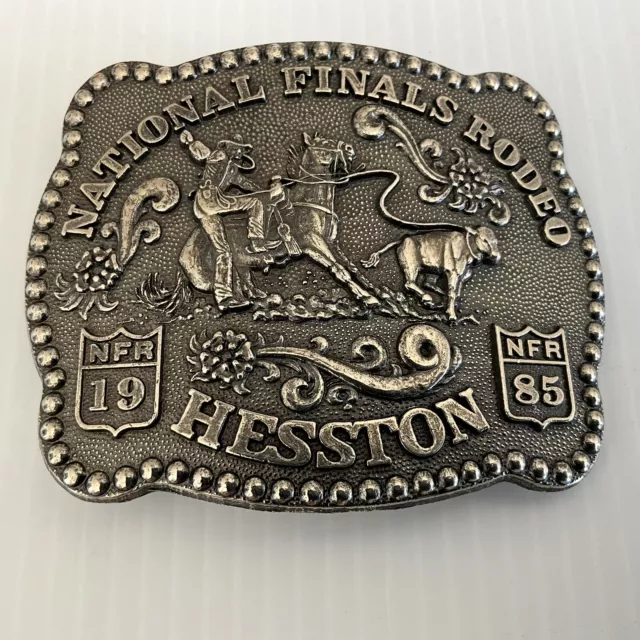 Vintage 1985 Hesston NFR Belt Buckle Limited Collectors Item