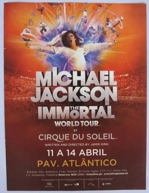 Michael Jackson The Immortal World Tour Cirque du Soleil print ad 2012 rare