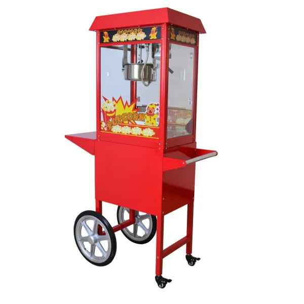 Profi Popcornmaschine Popcornmaker Popcornautomat 1600 Watt 5kg/h mit Wagen