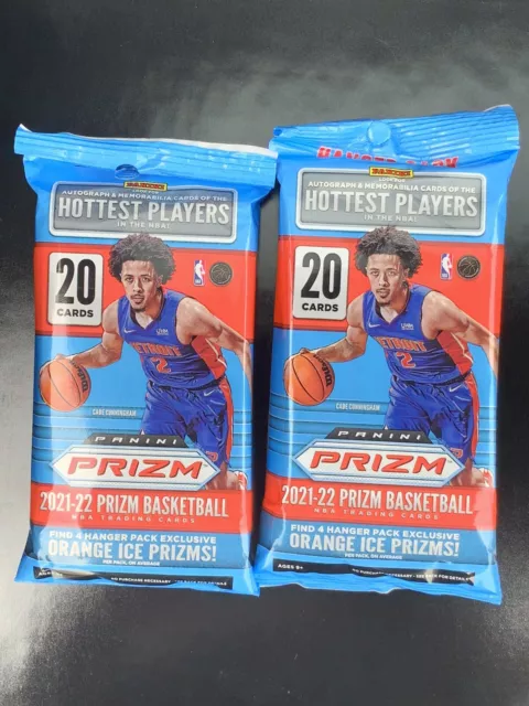 2021-2022 Panini Nba Prizm Hanger Pack New In Hand Lot Of 2