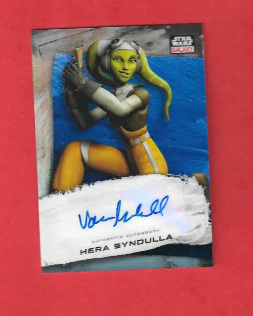 2022 Topps Star Wars Chrome Galaxy Blue Refractor Autographe V. Marshall 118/150