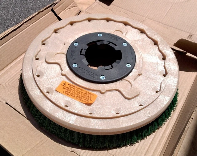 New The Malish 15" Green Grit Brush For Floor Buffer Machine NP-9200/US Patent