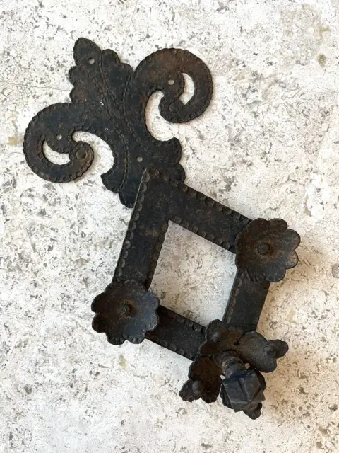 11.5" ANTIQUE 1800's SPANISH REVIVAL GYPSY ARCHITECTURAL SALVAGE DOORKNOCKER