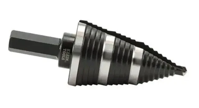 Klein Tools KTSB15 Step Drill Bit #15 Double Fluted 7/8 to 1-3/8-In Fctry Sealed 4