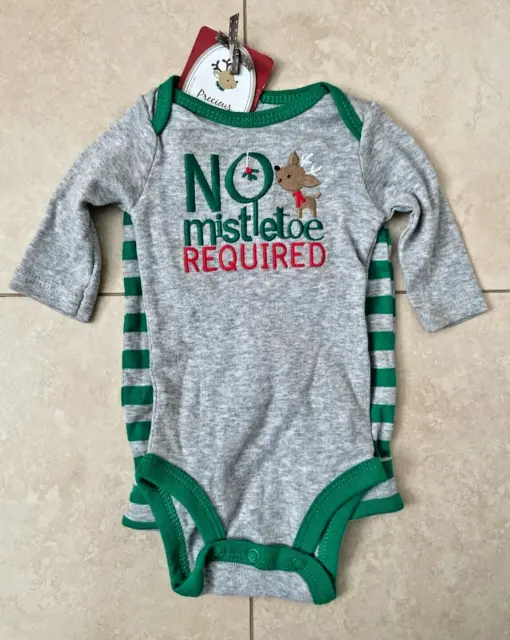 NEW Carters Baby Newborn Christmas 2 piece set Holiday Reindeer NB Bodysuit Pant