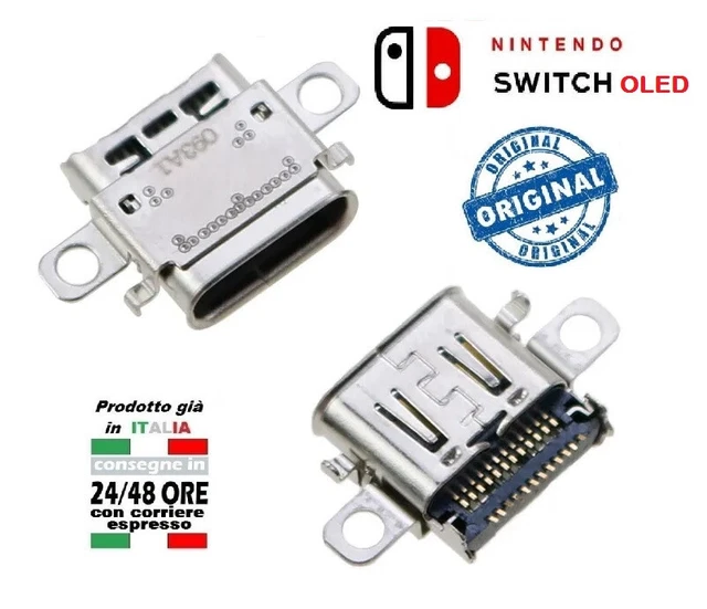 CONNETTORE DI CARICA Per Nintendo Switch Oled Porta USB-C Corrente Flex CONNETTORE DI CARICA Per Nintendo Switch Oled Porta USB-C Corrente Flex