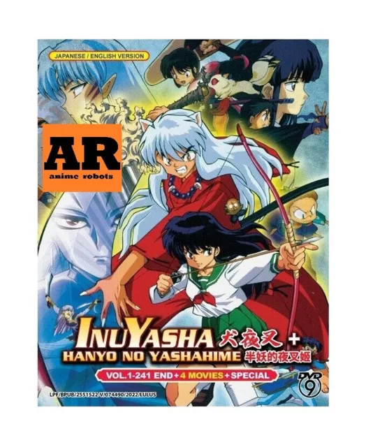 English dubbed of Inuyasha+Hanyo No Yashahime(1-241End+4 Movie+Special)Anime DVD