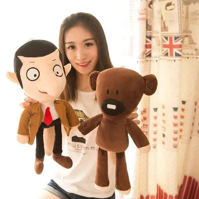 UKToyworld Mr. Bean Green Car – Peluche De Mr. Bean Con Su Coche Verde De 25 Cm (10 Pulgadas)
