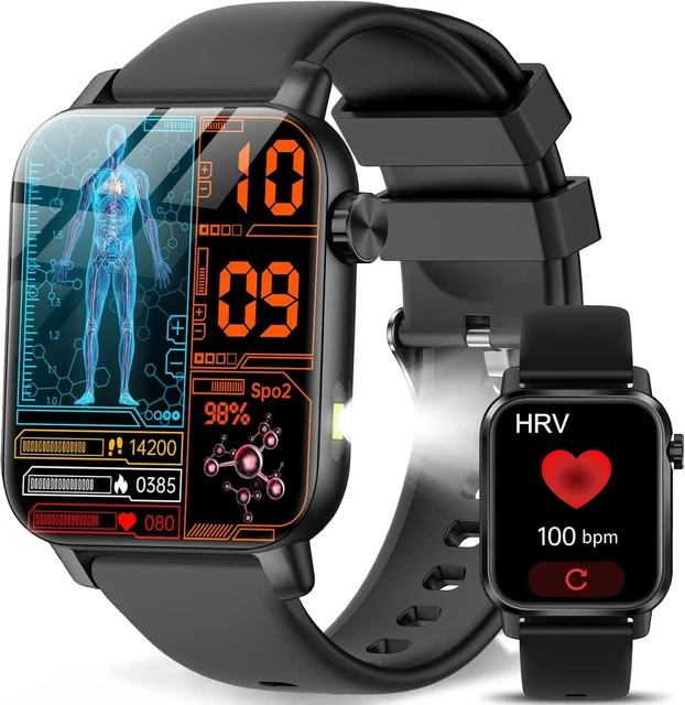 EGQINR Sartwatch da uoo con chiaate Bluetooth,touch screen HD da 1,7