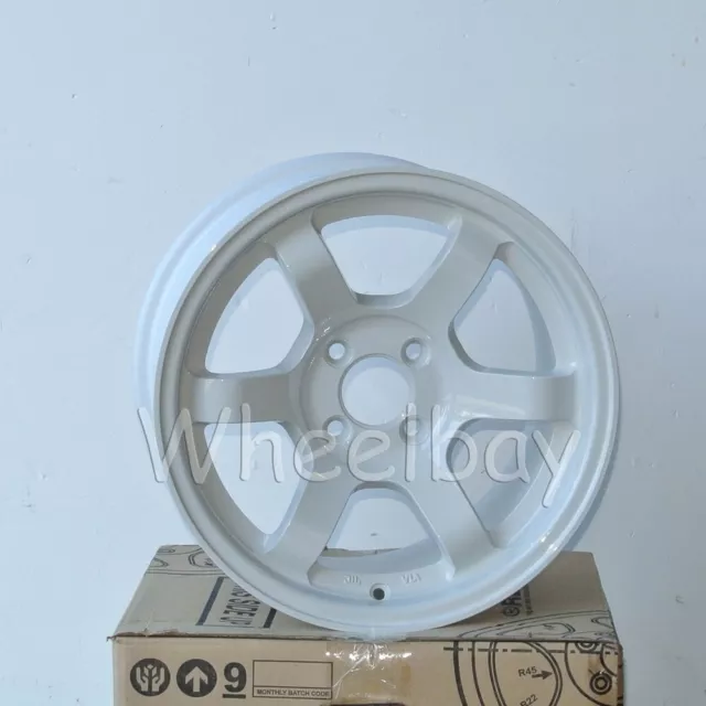 4 Pcs Rota Grid Concave   Wheels 15X7 4X100 20 67.1  White  12.7 Lbs Last Set