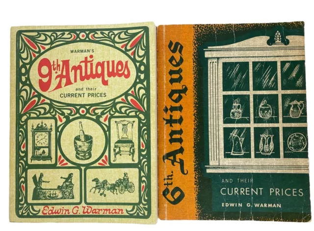 1960s Warman's 6th & 9th Annual Antiques and Their Current Price Guide PB Book