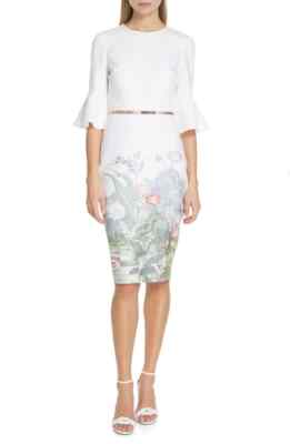 TED BAKER LONDON  Azania Wonderland Body-Con Dress (size 4=12 US)