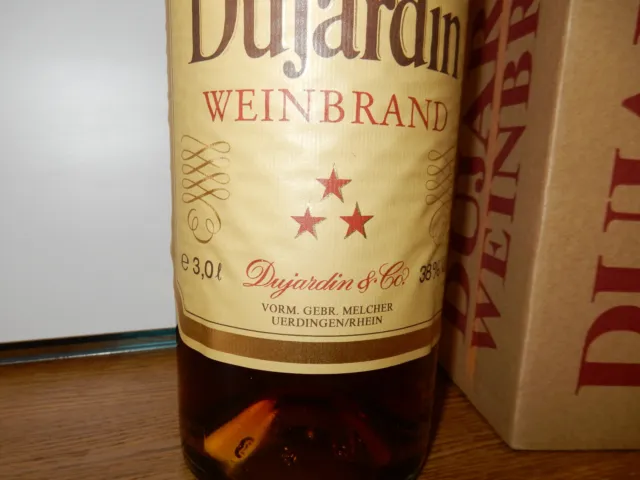 Dujardin Weinbrand Magnum Flasche - 3 L - 38 % Vol. - 80er Jahre 2