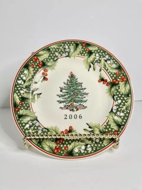 Spode S3324 CHRISTMAS TREE 2006 Annual Collection 8" Plate MINT