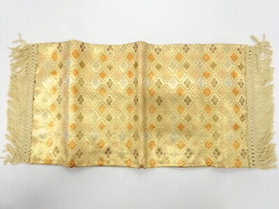 6106557: Japanese Kimono / Antique Centerpiece / Woven Shokko Pattern